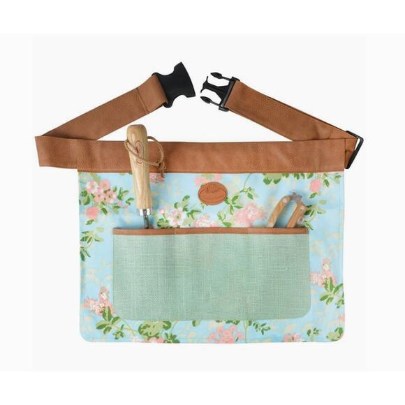 English Rose Print Tool Belt With Pockets - Picture 1 of 1